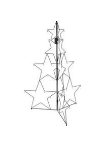 Home Styling Collection Dekoration Weihnachtsbaumfigur 110 cm , Schwarz , Metall , 43x110x87 cm , Dekoration, Weihnachtsdekoration