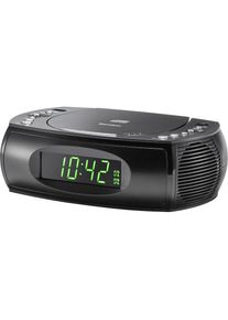Kärcher Karcher , Uhrenradio »UR 1308« ( UKW mit RDS 2 W) Digitaluhr mit Wecker und USB-Ladefunktion, CD-Player, Radiowecker , schwarz , Wecker mit 2...