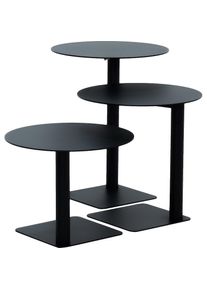 SPINDER DESIGN, Damen, Beistelltisch &raquo;SUNNY 40&laquo; Beistelltisch aus Stahl, Schwarz/Schwarz + Schwarz/Schwarz + Schwarz/Schwarz, Schwarz/Schwarz + 