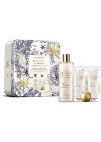 Grace Cole, Beauty Geschenkset, Körperpflege-Geschenkset in einer Blechdose Bergamotte, Ingwer & Zitronengras 5-tlg (Körperpflegeset)