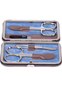 Windrose, Nagelpflegegerät, 803665.07 - 4-teilig Maniküretui Merino Moda grau