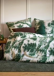 Biancheria da letto con paesaggio boschivo, Verde, Taglia 135x200 cm, bonprix