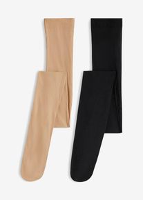 Collant 50 den con poliammide riciclata (pacco da 2), Beige, Taglia 50/52 (L), bonprix
