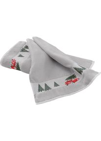 Dyckhoff unisex Handdoek grijs Maat 50x100 cm - Handdoek