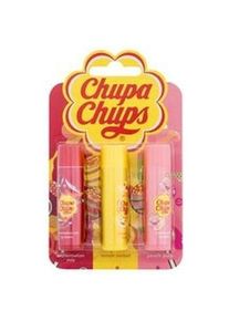 Chupa Chups, Lippenpflege, Lippenbalsam Trio - Geschenkset (Lippenpflege Set)