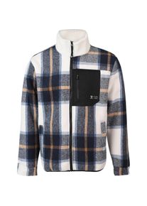 Brunotti, Herren, Jacken, Pello Heren Geruite Fleece Outdoor Jas - Navy - Maat XL (XL), Blau, XL