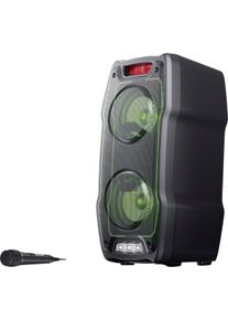 Sharp Party-Lautsprecher »PS-929« 2.0 (Bluetooth Automatische Abschaltung Beleuchtungseffekte LED-Taschenlampe 180 W) in schwarz