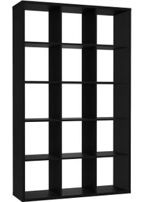 FORTE Standregal »Mauro in schwarz, Größe B/H/T: 107,2 cm x 176,3 cm x 32,9 cm
