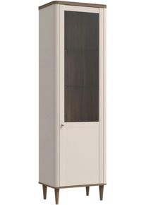 FORTE Vitrine »Lacetti« B/H/T 60,4/200,5/41,2 cm, Echtholzfüße, Größe B/H/T: 60,4 cm x 200,5 cm x 41,2 cm