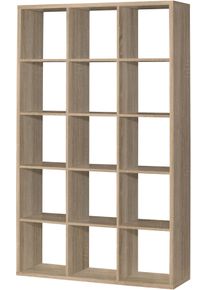 FORTE Standregal »Mauro in braun, Größe B/H/T: 107,2 cm x 176,3 cm x 32,9 cm