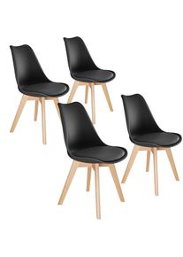 TecTake GmbH tectake Sedie da tavola Friederike nero - 406100