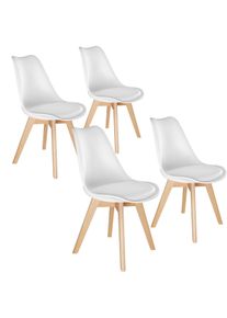 TecTake GmbH tectake Sedie da tavola Friederike bianco - 406097