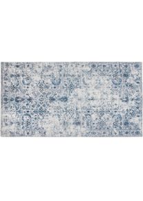 TecTake Alfombra de diseño vintage AMARA, pelo corto 240 x 340 cm azul - 405557