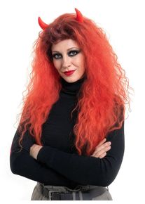 maskworld Wilde rode manen pruik