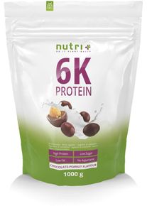 nutri+ veganes 6K Proteinpulver, 1000 g Beutel, Chocolate-Peanut