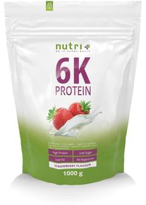 nutri+ veganes 6K Proteinpulver, 1000 g Beutel, Strawberry