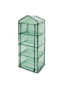 Helloshop26 - Serra da giardino in metallo 70 x 160 x 50 cm pianta da giardinaggio in plastica 1613004