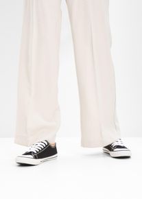 bonprix Sneakersy z bawełnianej kanwy, czarny, 36