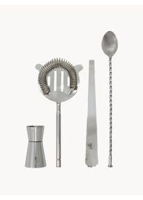 house doctor Bar-tilbeh&oslash;r Kett, s&aelig;t af 4 S&oslash;lv Metal S&aelig;t med forskellige st&oslash;rrelser