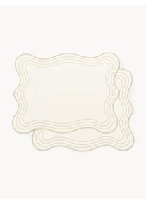 Stolov&eacute; prestierania Joss, 2 ks B&eacute;žov&aacute; Bavlna &Scaron; 50 x D 40 cm | Westwing Collection