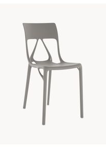 Kartell Komplet krzeseł z tworzywa sztucznego A.I., 2 elem. Szary S 52 x G 42 cm