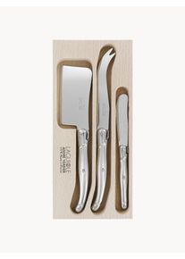 Laguiole by André Verdier Nože na syr Debutant Inox, 3 ks Strieborná, Hnedá Nehrdzavejúca oceľ Súprava s rôznymi veľkosťami