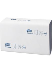 Tork Toallas de papel Xpress Universal 21x24cm H2 Multifold 2 capas azul PU=20x237 unid