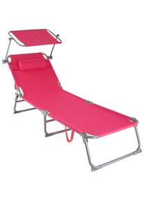 TecTake Sdraio Chloe - rosa fucsia - 403419