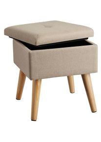 TecTake Sgabello Elva - sabbia - 403978