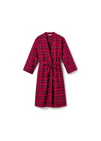 Tchibo - Szlafrok flanelowy - dla pań -rozmiar L 44/46 - kolor: niebieski/czerwony/w kratkę