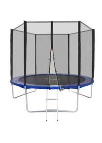 TecTake Trampolino con rete di protezione nero/blu - 403518