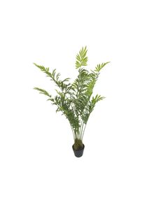 Pianta artificiale per interno Palma areca caryota cm 140 verde con vaso