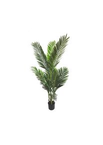 Pianta artificiale per interno Palma areca cm 140 verde con vaso