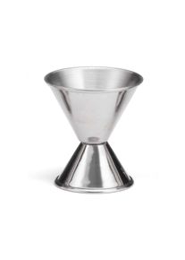 TABLECRAFT - 1204/6 - Pack de 6 unidades - Medidores de trago con medida impresa 20/45 ml - 6 x 6 x 6,5 cm - Acero inoxidable