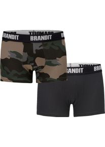Brandit 4501, boxershorts , color: Darkcamo/Black , size: L