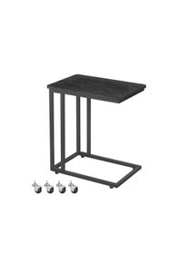 Mesa lateral VASAGLE, mesa de centro, preto ébano