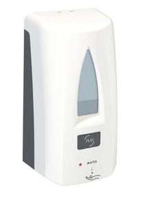 JVD Jabonera automática 1L de color blanco para baño modelo YALISS para jabón o gel hidroalcohólico.