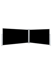 vidaXL Toldo lateral retráctil negro 160x600 cm