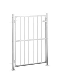 vidaXL Puerta de jardín de acero inoxidable 100x150 cm