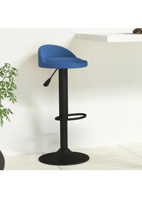 Taburete de cocina de terciopelo azul