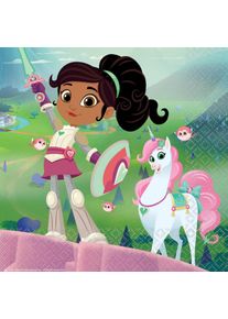 Amscan 16 serviettes Nella le chevalier princesse 33cm