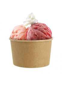 PuntoQPack 50 Uds. 50 Uds. Tarrinas de helado cartón kraft (240ml) Ref HEL014 Ref.HEL014