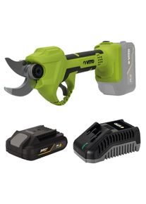 Tijeras de poda inalámbricas EGO LI de 20 V Corte de batería de litio de 2 Ah Ø 30 mm Motor sin escobillas Cargador rápido Vito