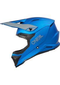 O Neal ONeal 1SRS Solid, motocross helmet , color: Matt Blue/Grey , size: S