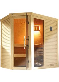 Weka, Sauna &raquo;Cubilis&laquo; Set, 7, 5 kW Bio-Ofen mit digitaler Steuerung, natur, Bio-Ofen, natur