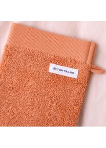 Tom Tailor HOME, Waschhandschuh &raquo;Waschhandschuh COLOR BATH&laquo;, Dark Coral, Frottier, Frottier, B/L: 16 cmx21 cm -6 Stk., Dark Coral