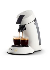 Philips Senseo , Kaffeepadmaschine »Original Plus CSA210/60, mit zwei Kaffee-Einstellungen« aus 28% rec. Plastik , Weiß;Drucktasten