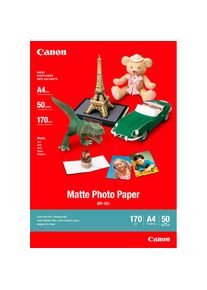 Canon , Fotopapier »MP-101 mattes Fotopapier A4 – 50 Blatt« DIN-A4 , weiß , Blätter pro Packung: 50 Blätter