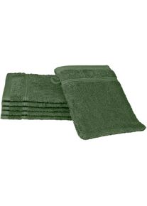 Ross, Waschhandschuh &raquo;Rubin&laquo; 100% Baumwolle, Tannengr&uuml;n, Baumwolle, B/L: 16 cm x 22 cm, Tannengr&uuml;n