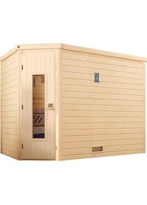 Weka, Sauna &raquo;Turku&laquo; Set, 7, 5 kW Bio-Ofen mit digitaler Steuerung, natur, Bio-Ofen, natur